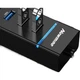 Разветвитель USB-концентратора Newmine 3.0, 4-портовый, для ноутбуков и настольных компьютеров, телефонов, кабель-конвертер «один к нескольким портам», длина кабеля около 0,25 метра. - изображение 2