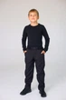 Брюки флисовые синие для мальчика WarmS Fashion СмаилТайм SmileTime, рост 140 (ZJ31-01-7) - изображение 1