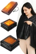 Плед пончо с подогревом от PowerBank USB 150×85 см, флисовый электроплед 3 режима, 7 зон нагрева - изображение 11