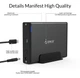 Зовнішня кишеня Orico 7688C3 для 3.5" HDD USB 3.1 з підставкою - зображення 10