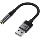 Перехідник USB AM to 3.5mm F 0.15m black Acefast (6974316285298) - зображення 1