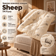 Зимова полуторна вовняна ковдра Руно Sheep 140×205 см, 80% овечої вовни, 450 г/м² (321.52ПШУ_Sheep) - зображення 2