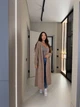 Кардиган женский удлиненный с поясом кофейного цвета 39542 One Size - изображение 4