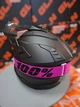 Кросовий мотошолом G-Lion GRB M 57–58 см, матово-чорний, рожеві окуляри 100%, DOT/ECE R22.06 - зображення 4