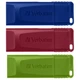 USB флеш накопичувач Verbatim 3x16GB Slider Red/Blue/Green USB 2.0 (49326) - зображення 3