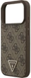 Чохол для смартфона Guess Leather 4G Triangle Strass MagSafe для Apple iPhone 18 Pro / Apple iPhone 17 Pro Brown (3666339652388) - зображення 5