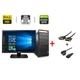 Комплект: Lenovo ThinkCentre M800 Tower / Intel Core i5-6600 (4 ядра по 3.3 - 3.9 GHz) / 20 GB DDR4 / 240 GB SSD + 500 GB HDD / nVidia GeForce GTX 970, 4 GB GDDR5, 256-bit / DVD-ROM + Монитор LG 24MB37PM-B / 24" (1920x1080) IPS б/в + Подарунок Кабелі - зображення 1