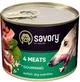 Mokra karma dla dorosłych psów Savory z czterema rodzajami mięsa 200 g (30389) (4820232630389) - obraz 1