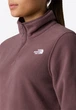 Кофта флісова жіноча The North Face Glacier 1/4 Zip Fleece Jacket рожево-коричневий колір S - изображение 2