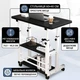 Мобильный столик RIAS MD-C-002 2 полки регулировка высоты 60×40 см Black (3_08779) - изображение 2