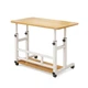 Столик приставной RIAS MD-001 с регулировкой высоты и полкой 60x40 см Brown-White (3_08772) - изображение 1