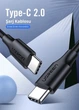 Кабель зарядний Ugreen USB 2.0 Type-C to Type-C PD QC 4.0 1м (US286) - зображення 2