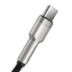 Кабель Baseus Cafule Series Metal USB-A — USB-C 66 Вт 6 А 1 м Black (CAKF000101) - зображення 6