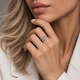Серебряное кольцо Капельки 17 р - изображение 5