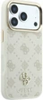 Чохол для смартфона Guess Peony 4G Small Logo MagSafe для Apple iPhone 18 Pro Max / Apple iPhone 17 Pro Max Beige (3666339654238) - зображення 4