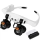 Лупа окуляри бінокулярні Magnifier 32521-SX з LED підсвіткою / збільшення 3X 4X 5X 6X 7X 10X - зображення 1