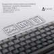 Клавіатура Ajazz AK820 V2 White Peach Switch Wireless/Bluetooth/USB UA White (AK820-V2-WP-S-W) - зображення 3