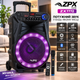 Акустическая система ZPX 12", Bluetooth, микрофон, караоке, TWS, USB/SD/AUX/FM, LED, аккумулятор 12В 12А·ч - изображение 7