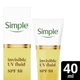 УФ-флюид Simple с высокой защитой SPF 50 Невидимый 40 мл (8720181991172) - изображение 3