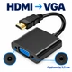 Адаптер однонаправленный вход HDMI на выход VGA 20 см Stone переходник (ST-SC051) - изображение 4
