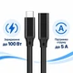 Удлинитель USB 3.2 Gen2 Type-C 20 Гбит/с 100 Вт Stone переходник адаптер (ST-TCMF-2M) - изображение 5