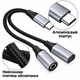 Адаптер Type-C - 3.5 мм + зарядка PD 60W Stone 2 в 1 нейлон (ST-USBC2in1-01) - изображение 6