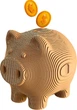 Puzzle 3D Cartonic Świnka skarbonka 86 elementów (4820191134638) - obraz 3