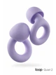 Беруши для сна Loop Earplugs Quiet 2 многоразовые силиконовые с шумоподавлением 24 дБ от храпа и шума от взрывов и выстрелов для ушей бируши луп 4 размера насадок с кейсом Violet Фиолетовый - изображение 1