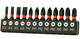 Набір ударних біт 1/4" Hex (12 шт.) SL3-SL6, PH1-PH3 з тримачем - зображення 1