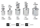 Набор переходников для торцевых головок 1/4", 3/8", 1/2" Cr-V (6 шт.) - изображение 2