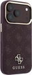 Etui na smartfon Guess Peony 4G Small Logo MagSafe do Apple iPhone 18 Pro Max / Apple iPhone 17 Pro Max Burgundy (3666339654153) - obraz 4
