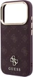Etui na smartfon Guess Peony 4G Small Logo MagSafe do Apple iPhone 18 Pro Max / Apple iPhone 17 Pro Max Burgundy (3666339654153) - obraz 5