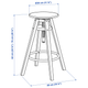 Табуретка, 63-74см IKEA DALFRED 601.556.02 - изображение 8
