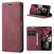 Чехол-книжка CaseMe из нубука для Xiaomi Redmi Note 11/11s Бордовый - изображение 4