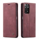 Чехол-книжка CaseMe из нубука для Xiaomi Redmi Note 11/11s Бордовый - изображение 10