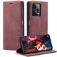 Чехол-книжка CaseMe из нубука для Xiaomi Poco X5 5G Бордовый - изображение 8