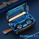 Наушники TWS F9 V5.0 Беспроводные сенсорные Bluetooth с индикатором заряда водонепроницаемые черные (NB-1) - изображение 5