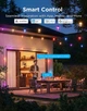 Zestaw lampek LED Govee H7025 Outdoor Clear Bulb String Lights 15 m RGBIC WI-FI/Bluetooth Ciepły biały (6974316995890) - obraz 16