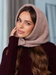 Женский капор Celina из экомеха светло-коричневый - изображение 2