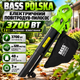Повітродувка для листя Bass Polska електрична 3700 Вт садовий пилосос 2в1 320 км год прибиральник опалого листя 40 л пристрій всмоктування для газону двору доріжок - зображення 1