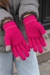 Перчатки подростковые вязаные сенсорные малинового цвета Fashion размер 152 см,164 см (218967) - изображение 2