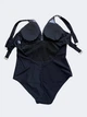Женский цельный купальник Fuba 26085-2 черный-белый 54 (3XL) - изображение 6