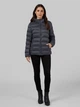 Куртка демисезонная короткая с капюшоном женская 32 Degrees Women's Lightweight Packable Hooded Jacket L0A54(Dark Shadow) XS Темно-серая (198384152993) - изображение 3