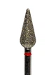 Алмазна фреза(бор) куля гостра червона 1,8x4,2mm - изображение 2