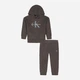 Детский теплый спортивный костюм (худи + штаны) для мальчика Calvin Klein 768767186 76 см Серый (1159864598) - изображение 1
