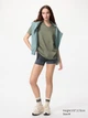 Футболка хлопковая женская Uniqlo 380819775 M Зеленая (1162748304) - изображение 2