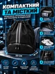 Спортивний рюкзак для взуття та мокрих речей водостійкий рюкзак-мішок для м'яча легкий універсальний для тренувань спортзалу фітнесу баскетболу футболу волейболу плавання подорожей чоловічий жіночий з кишенями чорний - зображення 6