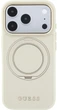 Чохол для смартфона Guess Ring Stand 360 Grained Classic Logo MagSafe для Apple iPhone 18 Pro Max / Apple iPhone 17 Pro Max Beige (3666339654078) - зображення 4