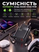 Комплект швидкої зарядки LEXEGO 65W мережевий зарядний пристрій (USB-A + 2xUSB-C) + кабель USB Type-C 1 метр PD3.0 QC3.0 для телефона ноутбука планшета універсальний блок живлення зі шнуром на Samsung Xiaomi iPhone чорний (65C2A1-KT-B) - зображення 5