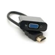 Переходник HDMI M to VGA F 0.1m 4K/2K black Voltronic (YT-C-HDMI(M)/VGA(F)-B) - изображение 2